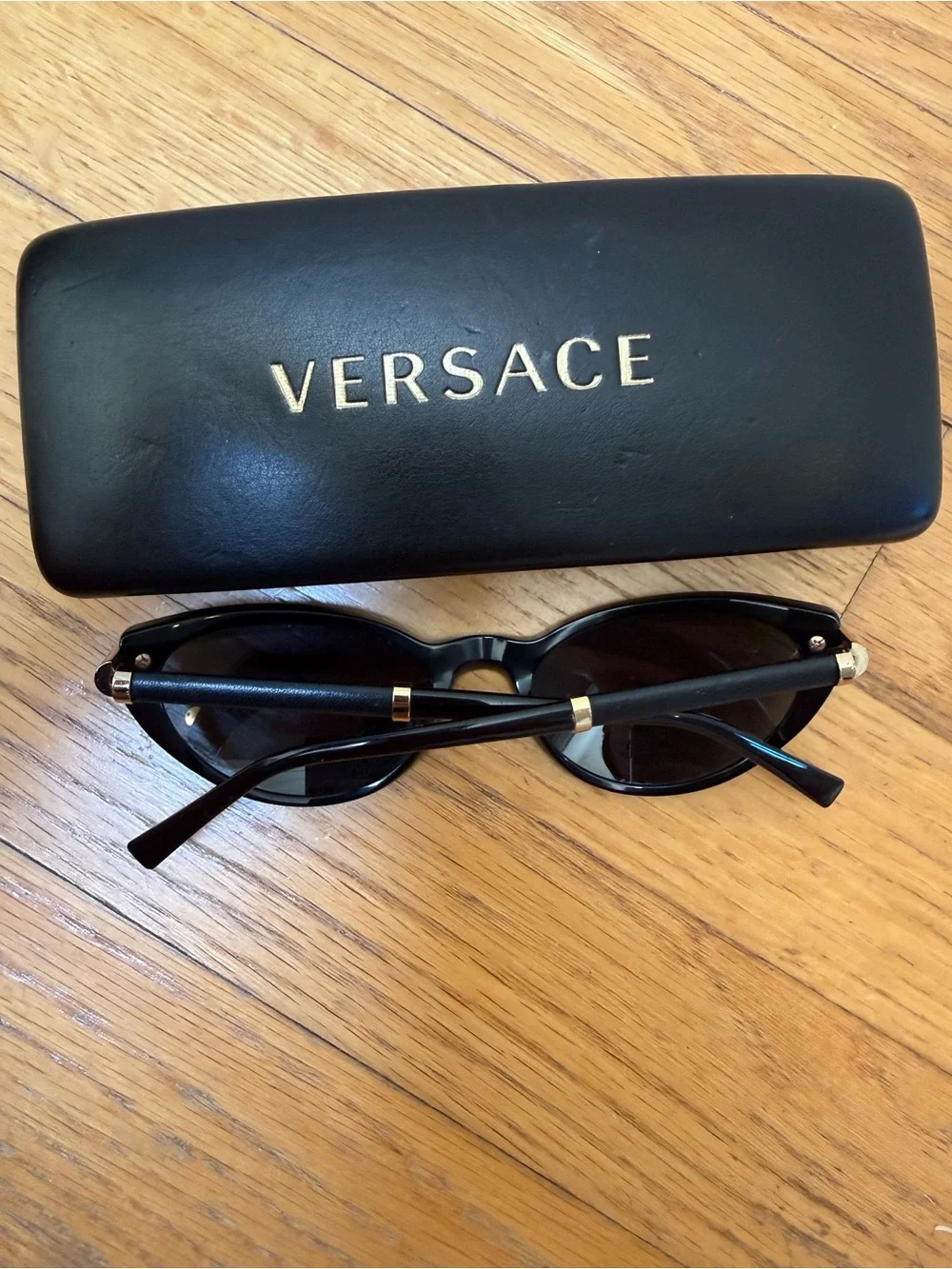Versace V-Rock Black Cat Eye Sunglasses